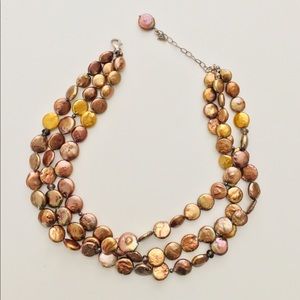 GORGEOUS!! Silpada Silver & Coin Pearl Necklace